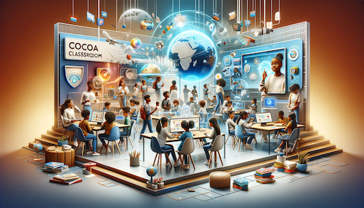 "Cocoa Classroom: A sweet way to learn" is an elegant online educational platform that empowers children and the communities that support them. With a focus on addressing their unique needs, we provide a virtual learning experience that combines technology, global diversity, and the transformative power of artificial intelligence.